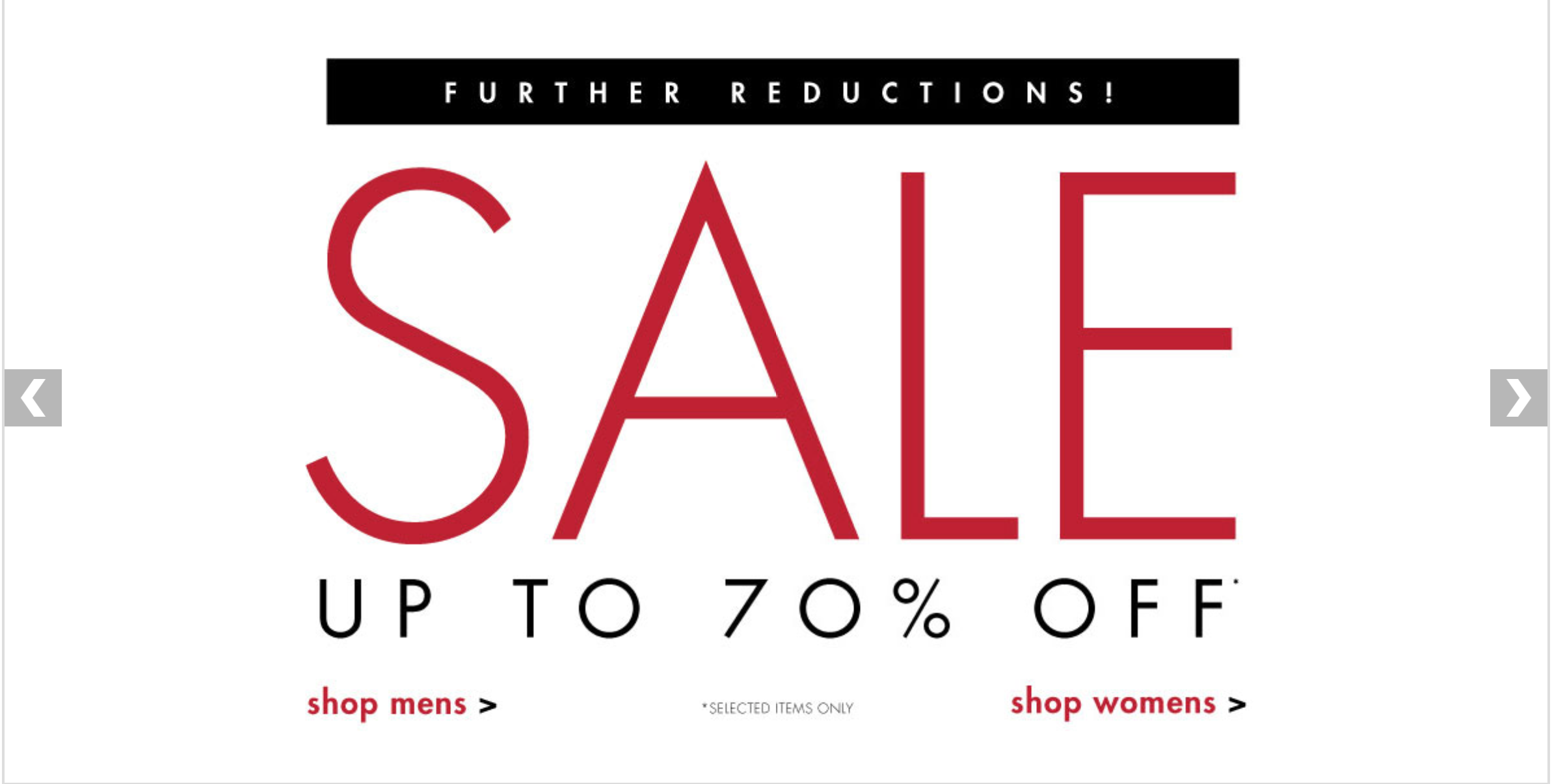 USC: sale up to 70% off
