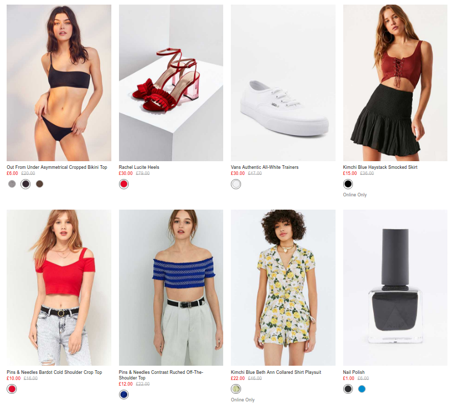 Urban Outfitters Urban Outfitters: up to 75% off clothes, lingerie, swimwear, shoes and more