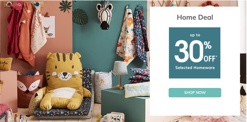 Vertbaudet Vertbaudet: up to 30% off selected homeware products