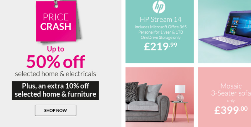 Very: Sale up to 50% off home & electricals