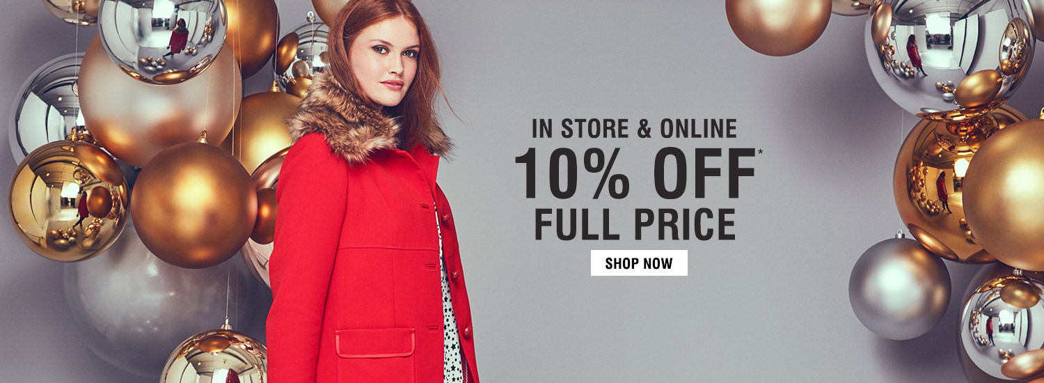 Evans: 10% off clothing