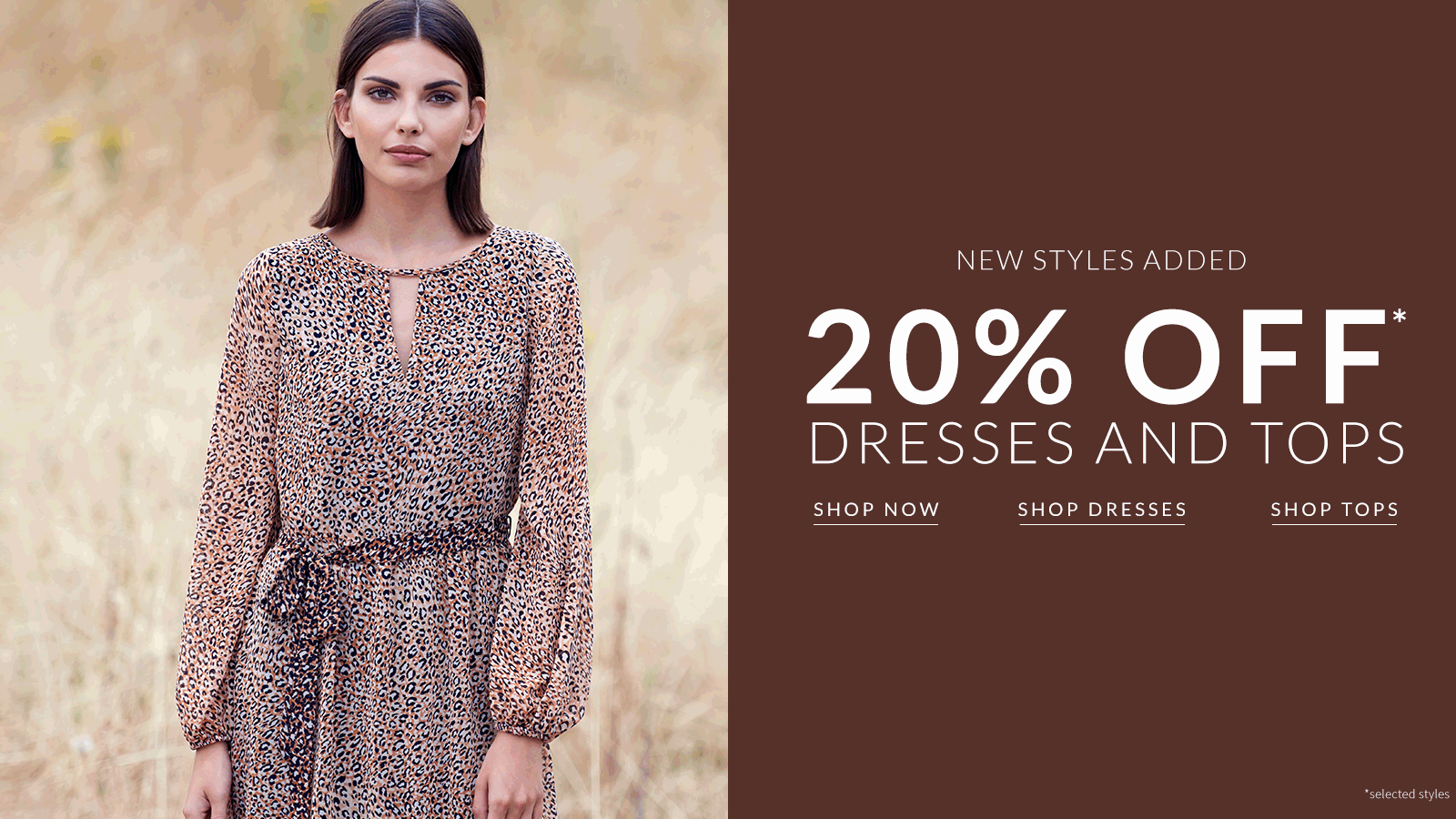 Wallis: 20% off dresses and tops