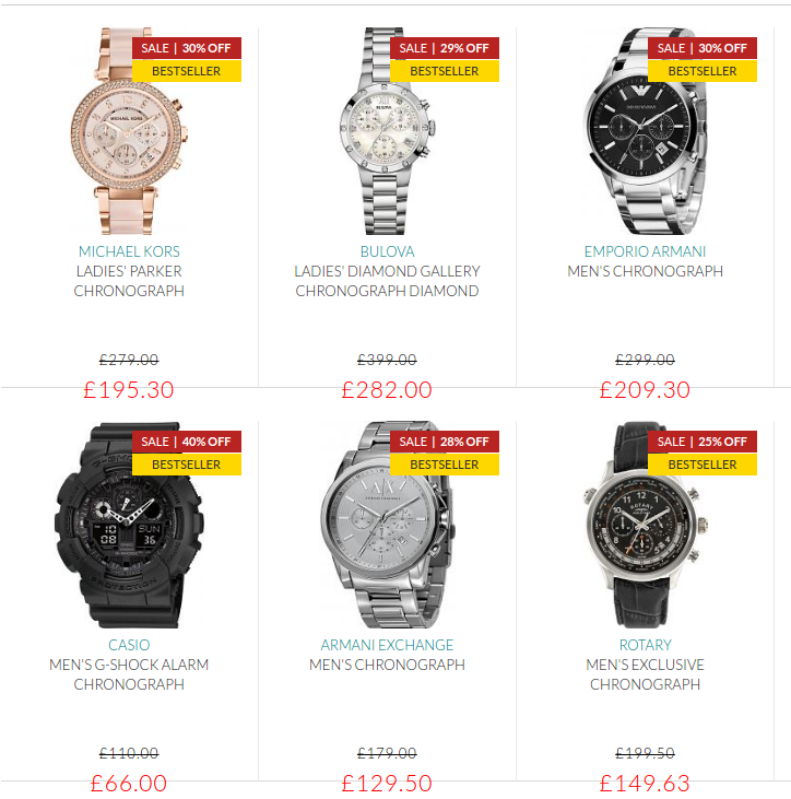 Watch Shop: sale up to 50% off watches