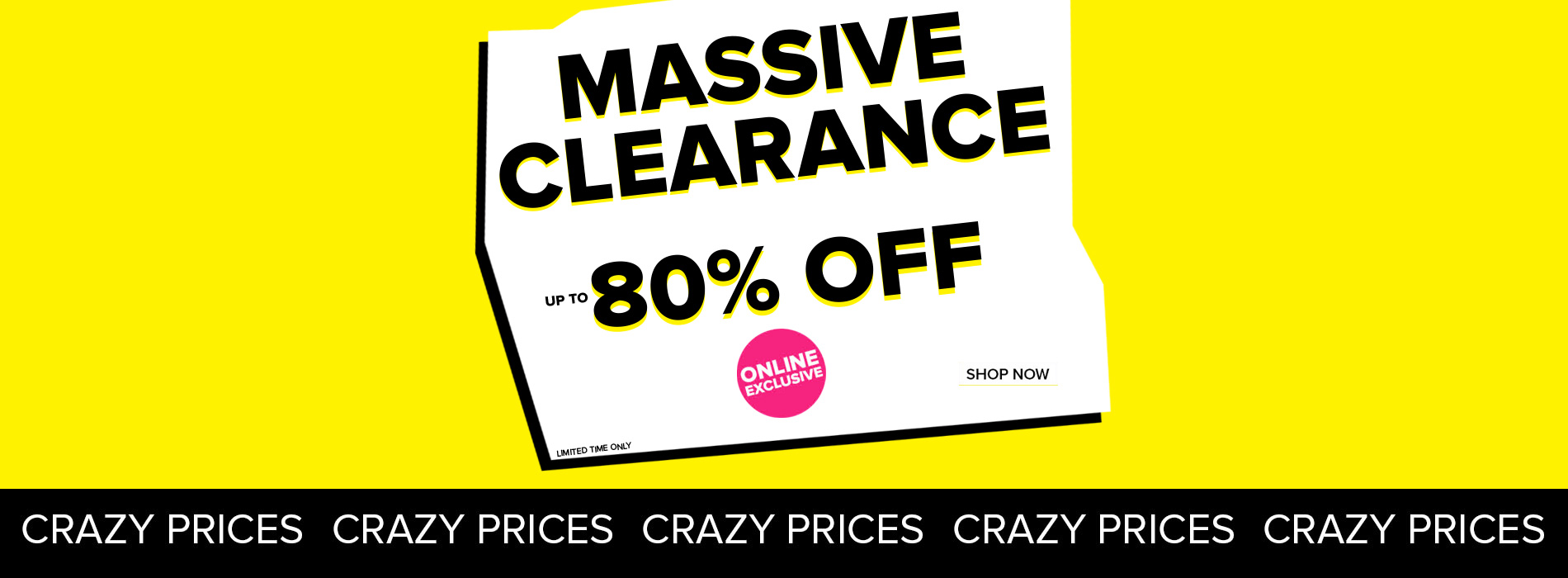 Select: massive clearance up to 80% off