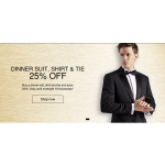 Marks & Spencer: 25% off dinner suit, shirt & tie Marks & Spencer: 25% off dinner suit, shirt & tie